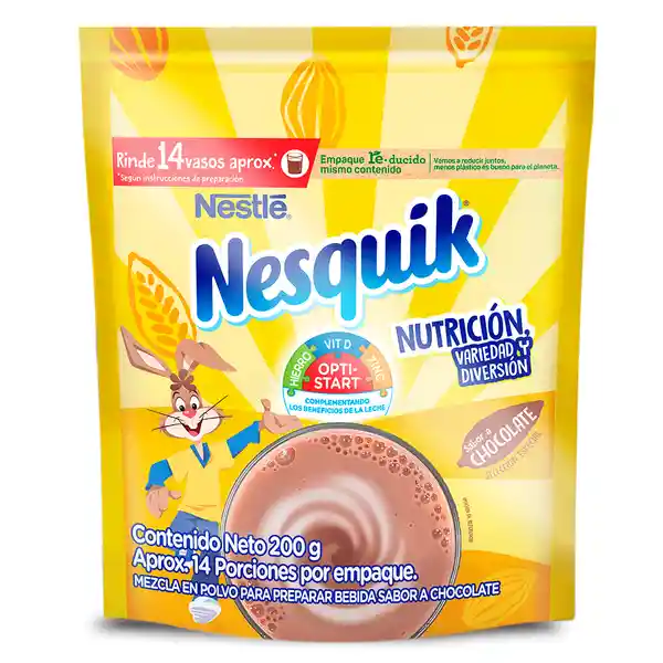 Nesquik Mezcla en Polvo para Bebida de Chocolate