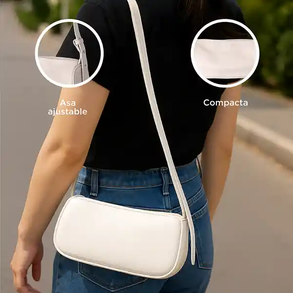 Bolso Liso Serie Crossbody Beige Miniso