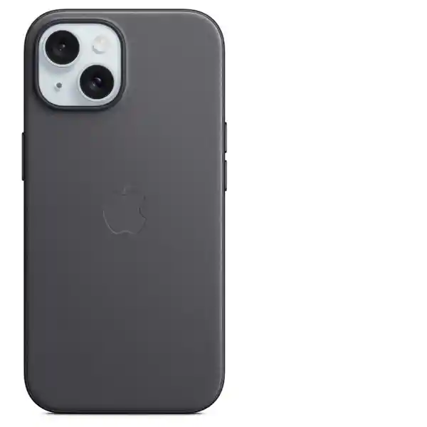 Apple Funda de Trenzado Fino Con Magsafe Para iPhone 15 Negro