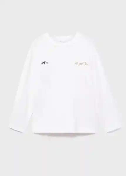 Camiseta Elite Offwhite Talla 12 Niños Mango