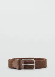 Cinturón Elastic Camel Talla 90 Hombre Mango