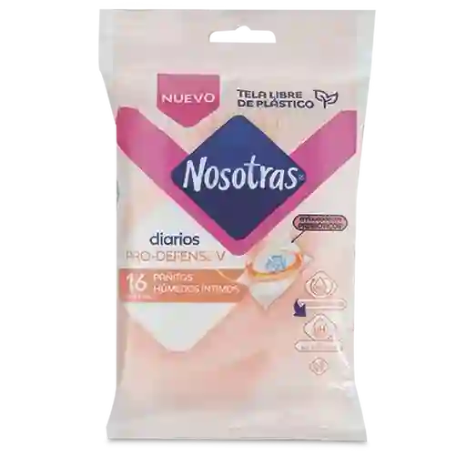 Nosotras Pañito Húmedo Con Prebióticos