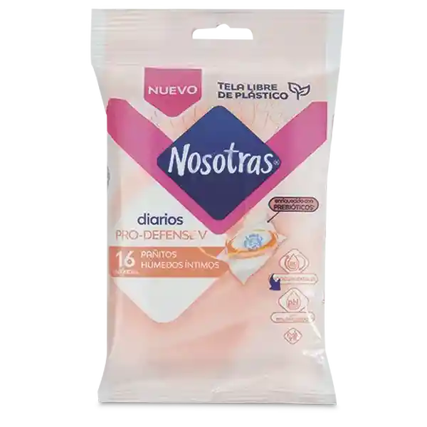 Nosotras Pañito Húmedo Con Prebióticos