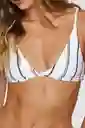 ONeill Top Bikini Classic Stripe Pismo Crema Talla M