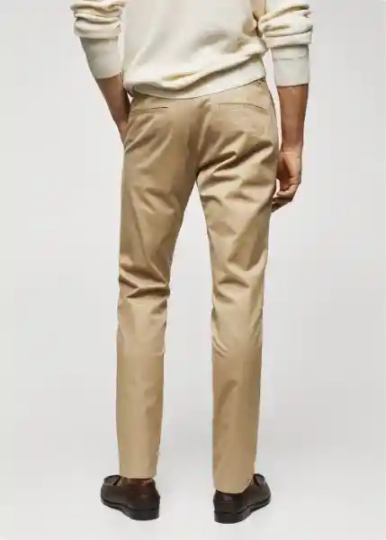 Pantalón Barna Beige Talla 38 Hombre Mango