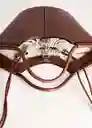 Bolso P Emilia Cuero Talla 99 Mujer Mango