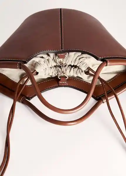 Bolso P Emilia Cuero Talla 99 Mujer Mango