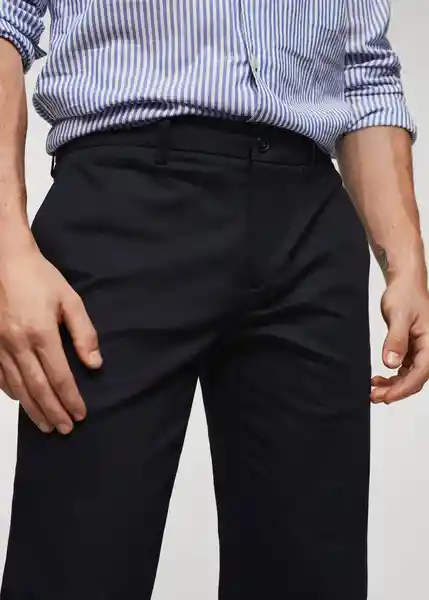 Pantalón Dublino Navy Talla 36 Hombre Mango