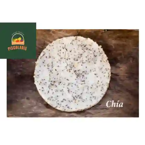 5 Arepas de Maiz Natural con Chía
