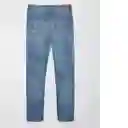 Jean Straight Mujer Azul Talla: 2 Regular American Eagle