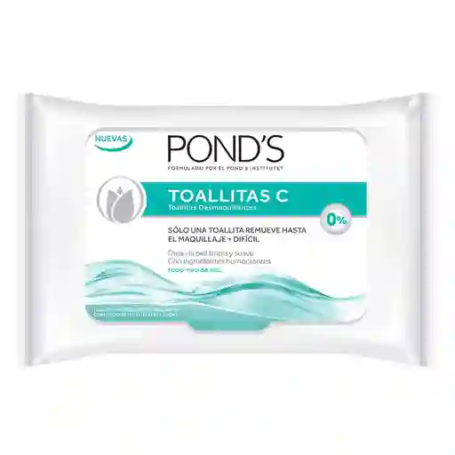 Ponds Toallitas Desmaquillantes C original 25 Unidades.