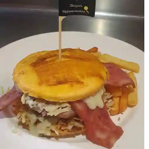 Burger platano maduro