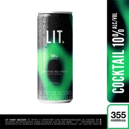 Lit Hard Seltzer Cóctel Verde