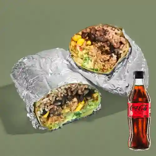 Combo Arma Tu Burrito + Coca Cola Sin Azúcar 300ML