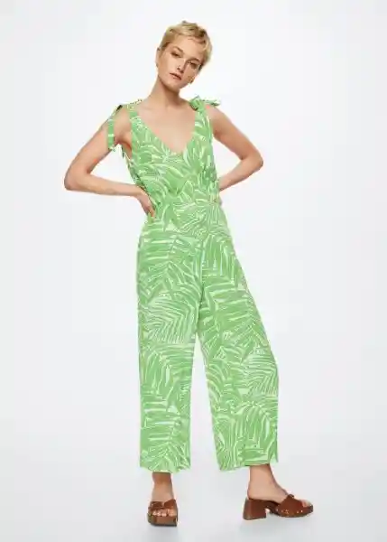 Mono Emma Verde Talla Xs Mujer Mango