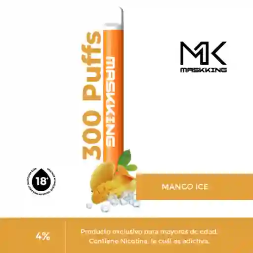Maskking Vapeador Slim Mango Ice 300 Puff