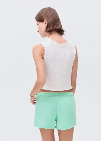 Short Fluorp Verde Talla 22 Teen Niñas Mango