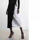 Falda Iguana Blanco Talla XL Mujer Mango