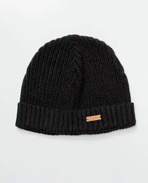 Gorro Tejido Craft Negro Sombrio Ultraoscuro Talla Uni Chevignon