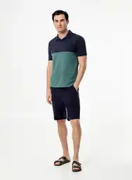 Camiseta Con Cuello Hombre Xl - Verde 1