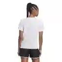 Adidas Camiseta Tee Para Mujer Blanco Talla M HZ0112