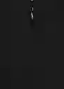 Vestido Terry Negro Talla M Mujer Mango