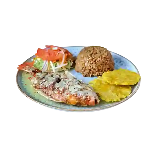 Tilapia Frita en Zumo de Coco