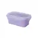 Contenedor Alimento Plegable Silicona Púrpura 550 mL Miniso
