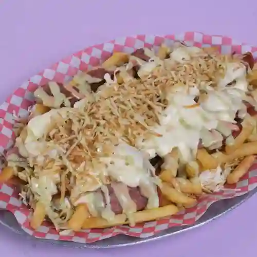 Salchipapa Ranchera de Carne de Res