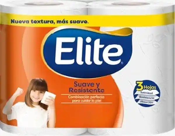 Elite Papel Higiénico Suave y Resistente Triple Hoja