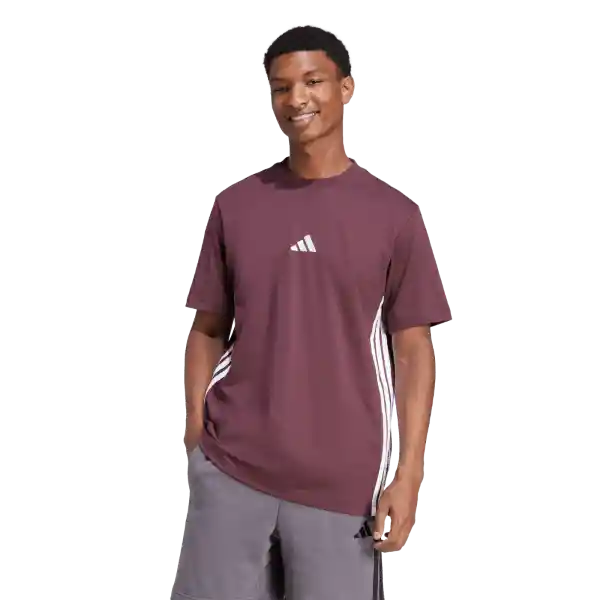 Adidas Camiseta 3S Sj Manga Corta Lifestyle Hombre Rojo Talla XL