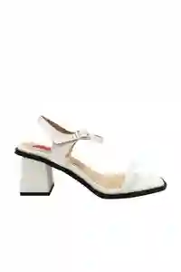 Sandalias Tacón Vivier Marfil Talla 39 Mercedes Campuzano