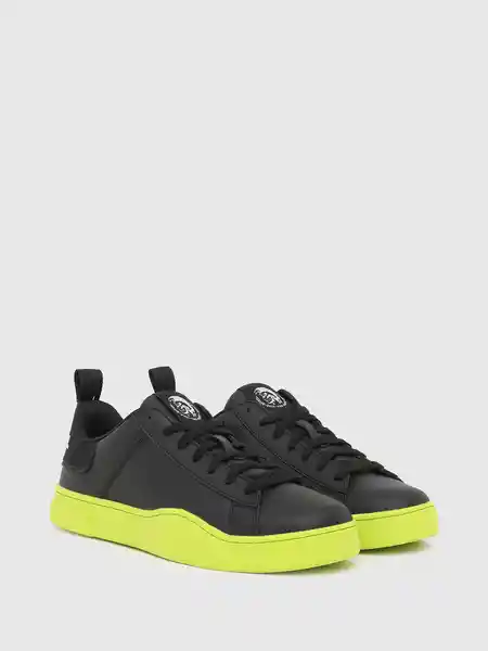 Diesel Tenis S-Clever Low Lace Negro y Amarillo Talla 7.5