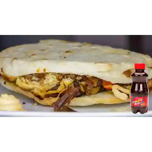 Combo Arepa Mixta + Pony Malta Mini