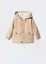 Abrigo Parka Noha Beige Talla 72 Niños Mango