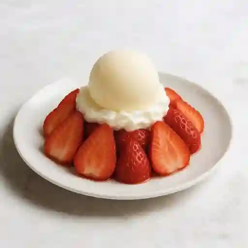 Fresas Con Crema + Helado