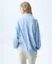 Camisa Mujer Azul Talla M 611G000_AZU144210 Americanino