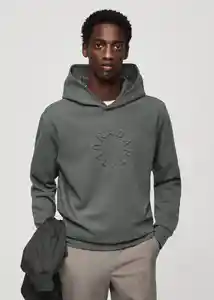 Buzo Sudadera Adaptati Verde Talla M Hombre Mango