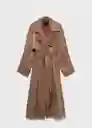 Abrigo Trench Oxid Cobre Talla S Mujer Mango