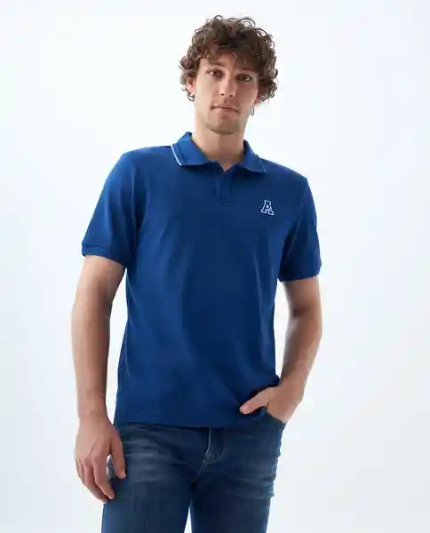 Camiseta Hombre Azul Talla XS 809F004 Americanino