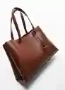 Bolso G Bello Cuero Talla 99 Mujer Mango