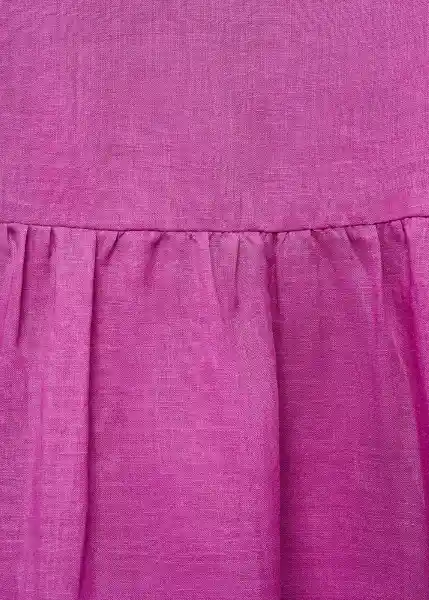 Vestido Danone-A Fucsia Talla S Mujer Mango