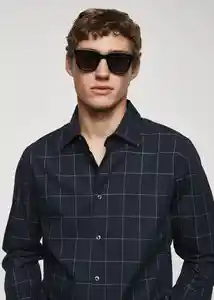 Camisa Roma Navy Talla S Hombre Mango