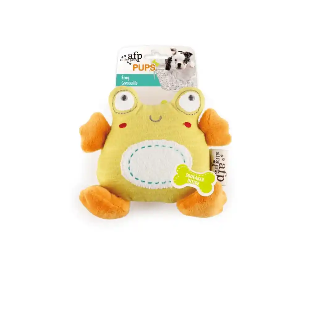 AFP Peluche Para Perro Pups Frog