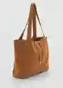 Bolso M Curry Cuero Talla 99 Mujer Mango