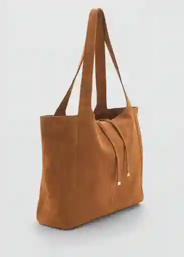 Bolso M Curry Cuero Talla 99 Mujer Mango