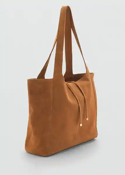 Bolso M Curry Cuero Talla 99 Mujer Mango