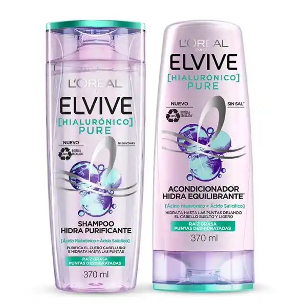 Pack Elvive Pure Shampoo + Acondicionador