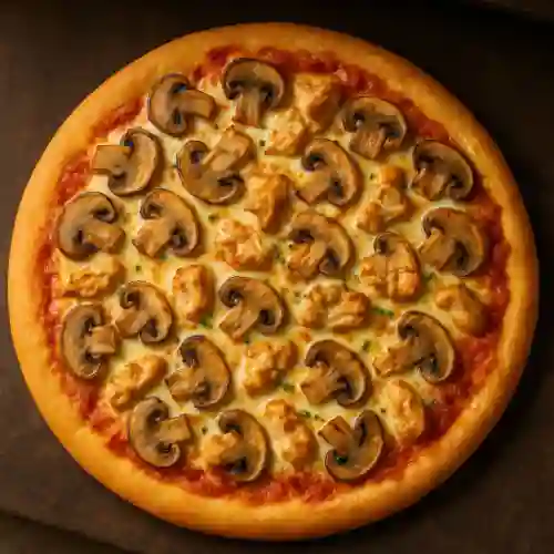 Pizza Pollo con Champiñones Familiar