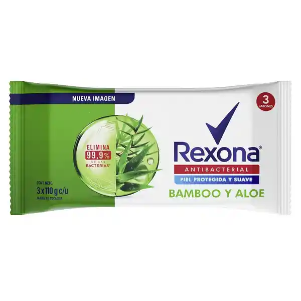 Rexona Jabón Tocador Bamboo Antibacterial